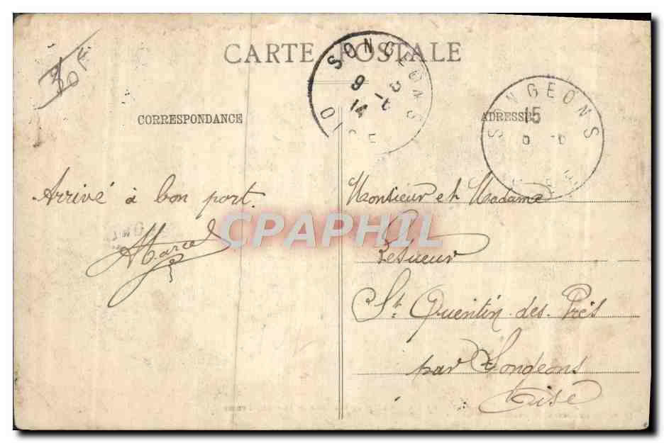 CPA Militaria Camp de Chalons Vue des tentes — Rückseite