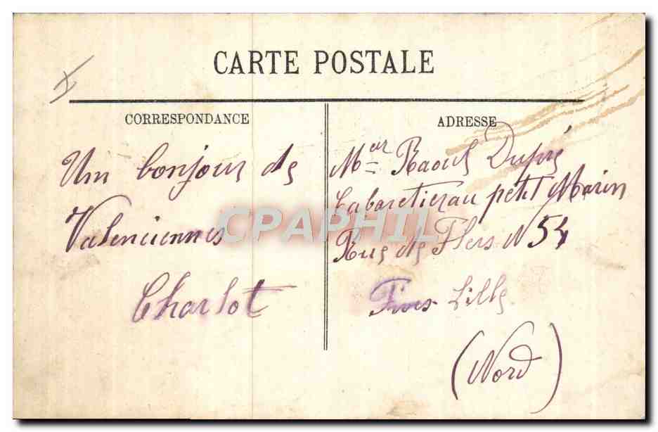 L'ARMÉE FRANÇAISE — Infanterie — Descente d'un talus par les Mitraillleuses — LL. — N° 111 — Verso