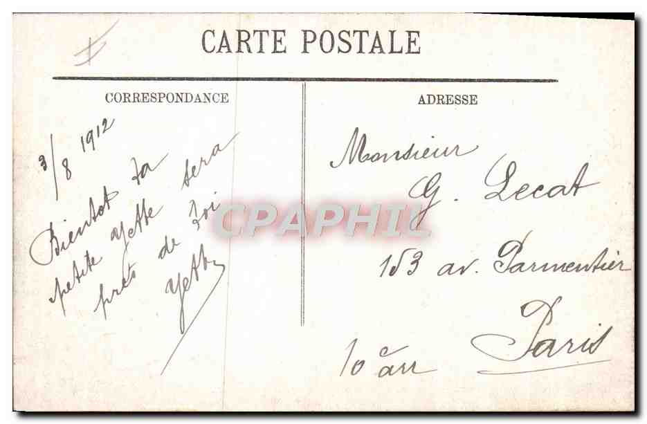 CPA Militaria Infanterie Un peloton en marche  — Rückseite