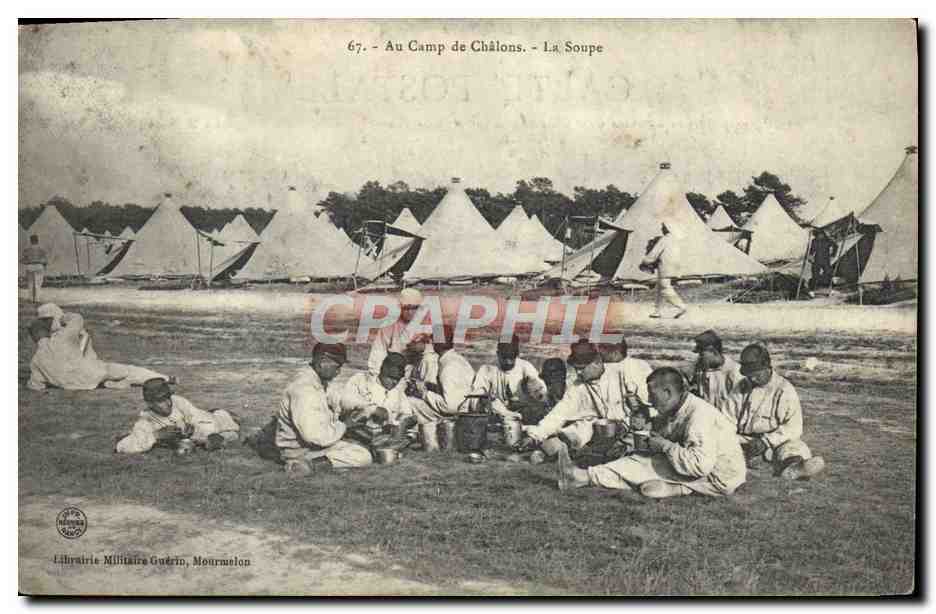 Camp de Châlons - La Soupe — Librairie Militaire Guérin, Mourmelon