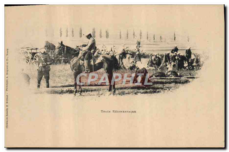 Train Régimentaire — Photographie de H. Bullion — Édition de G. Nuyt