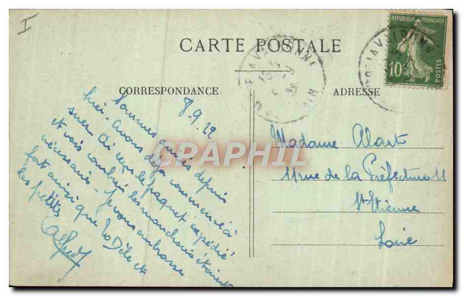 CPA Militaria Camp de la Valbonne Les tentes — Rückseite