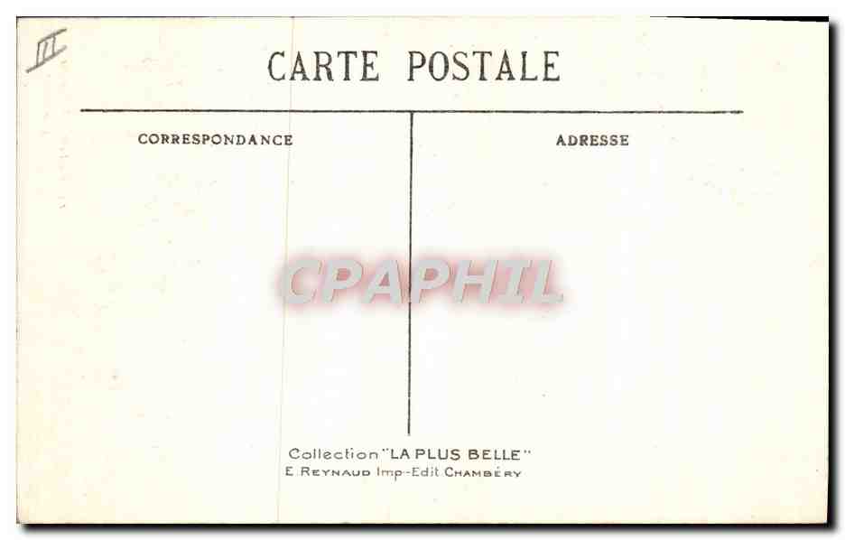 CPA Folklore Savoie Valloire — Verso