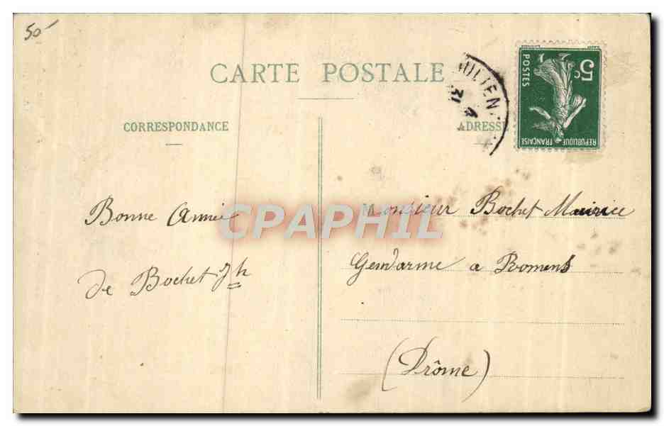 CPA Folklore Savoie Valloire — Verso