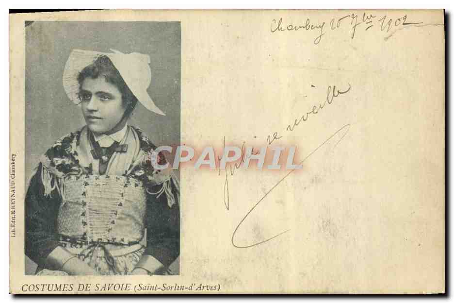 CPA Folklore Savoie Saint Sorlin d'Arves
