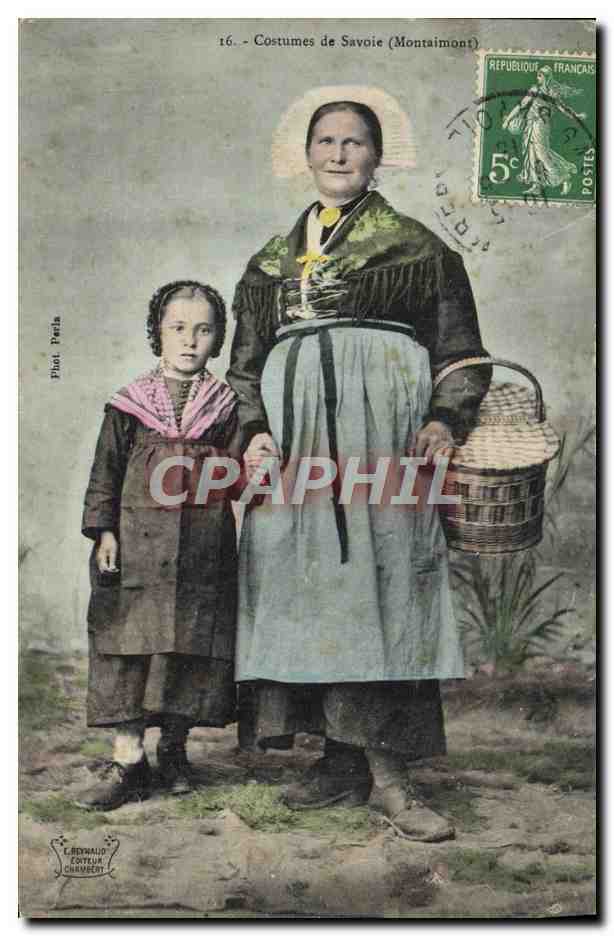 CPA Folklore Savoie Montaimont