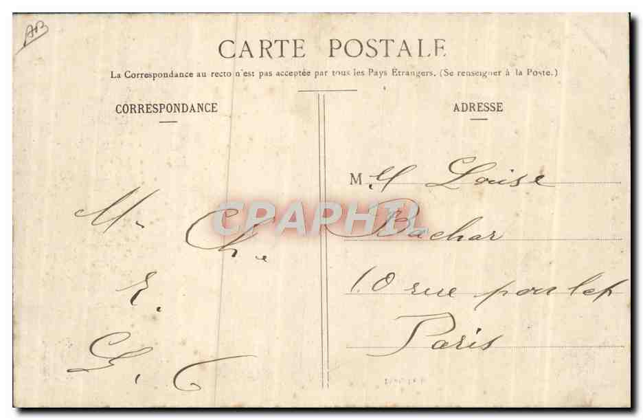 CPA Folklore Savoie Montaimont — Verso