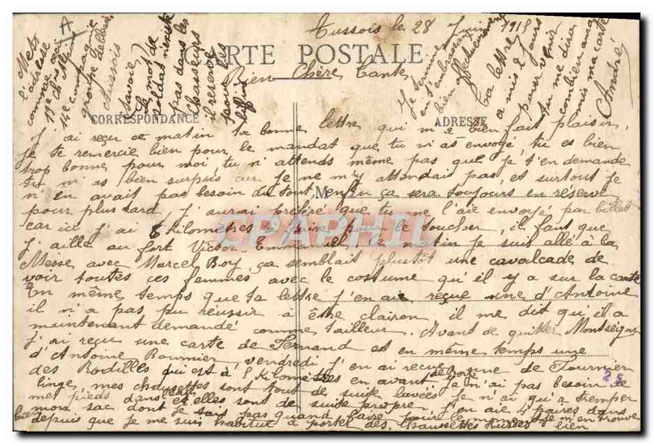 CPA Folklore Savoie Maurienne — Verso