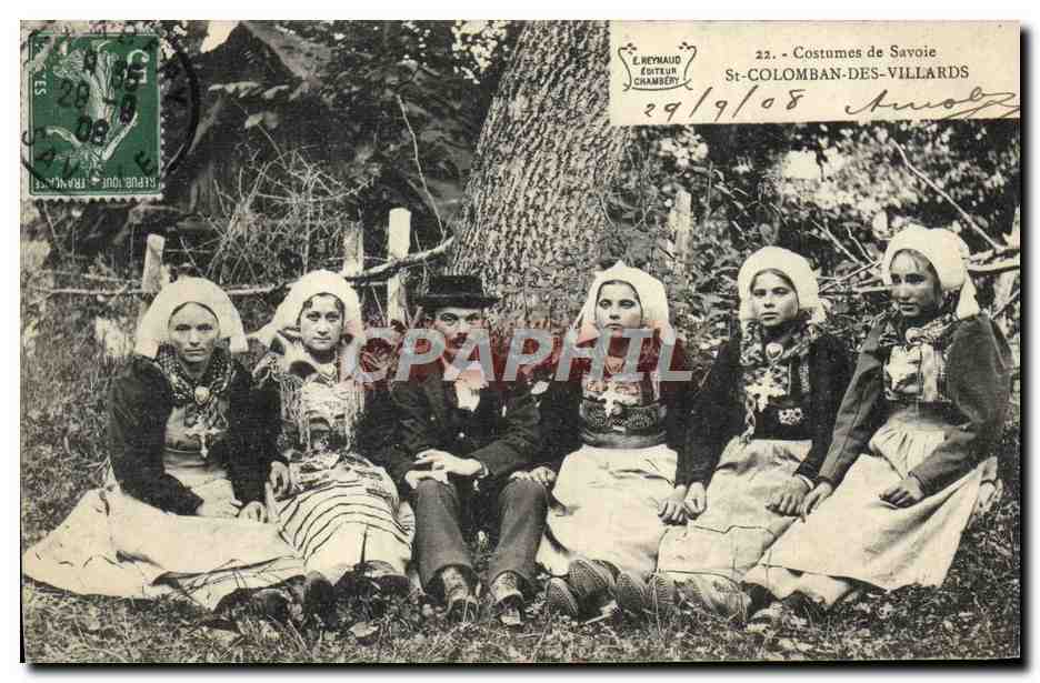 CPA Folklore Savoie Saint Colomban de Villards 