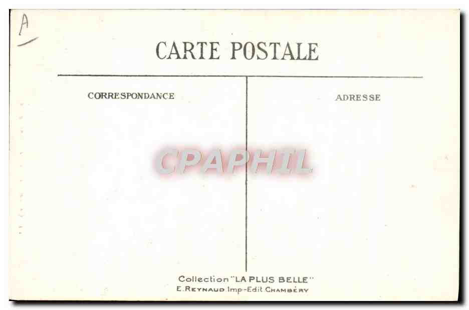 CPA Folklore Savoie Saint Sorlin  — Verso