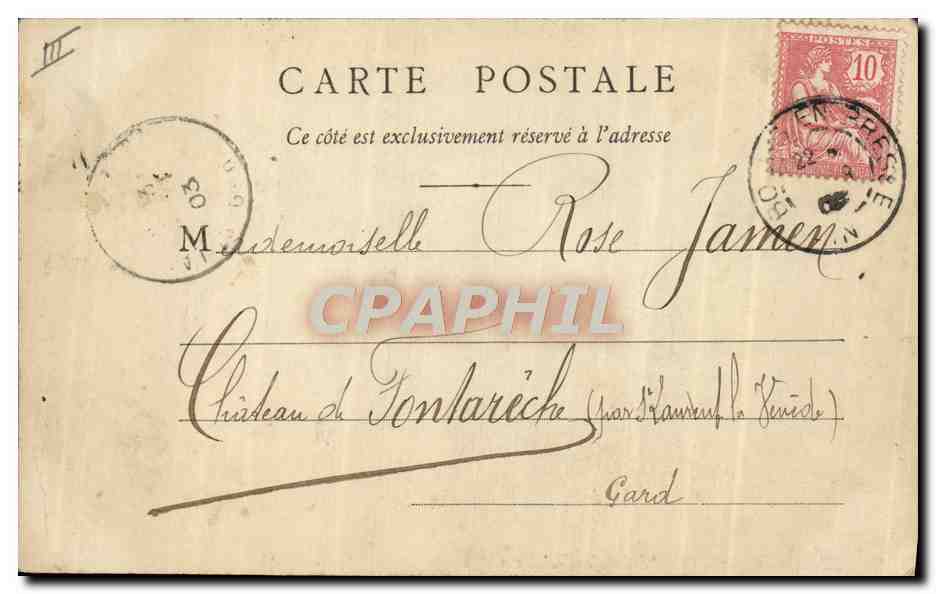 CPA Folklore Savoie Saint Jean d'Arves — Verso