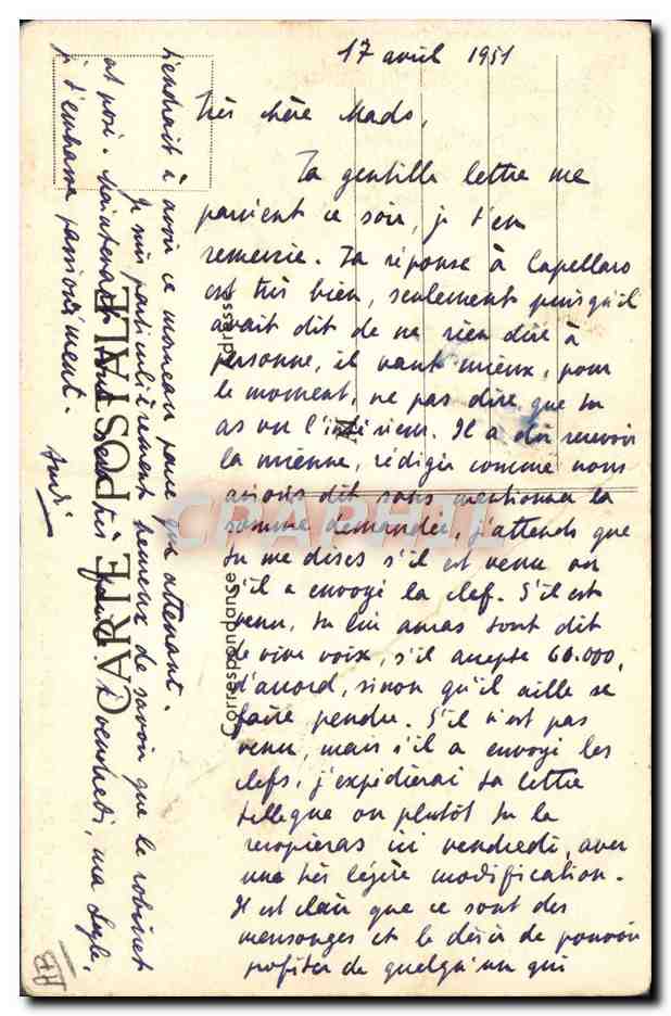 Département du Puy-de-Dôme — Émulsion Scott — Carte postale publicitaire — Reverso