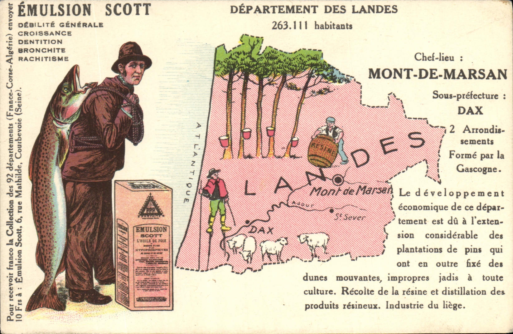 CPA Emulsion Scott Departement Landes Mont de Marsan Dax 