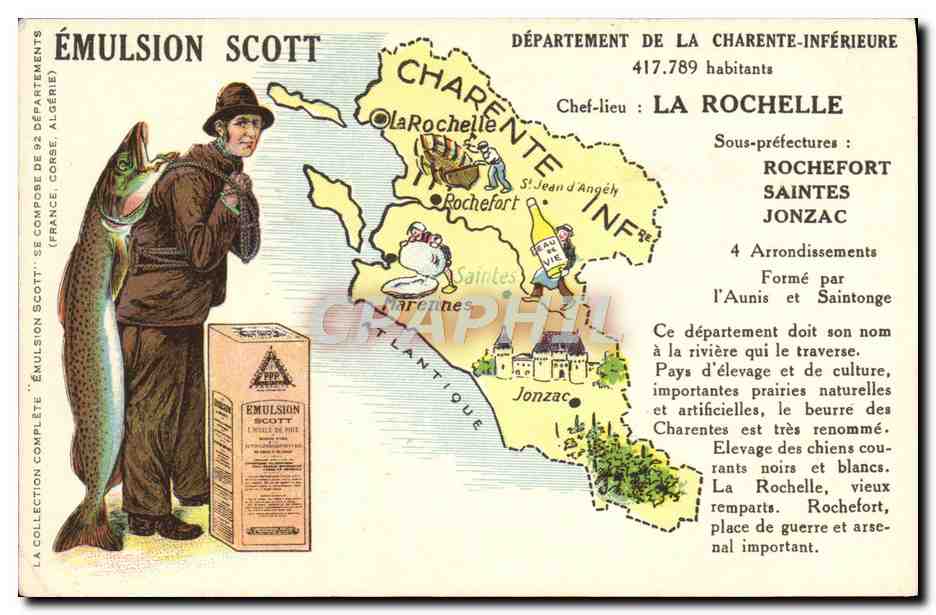 CPA Emulsion Scott Departement La Rochelle Rochefort Saintes Jonzac