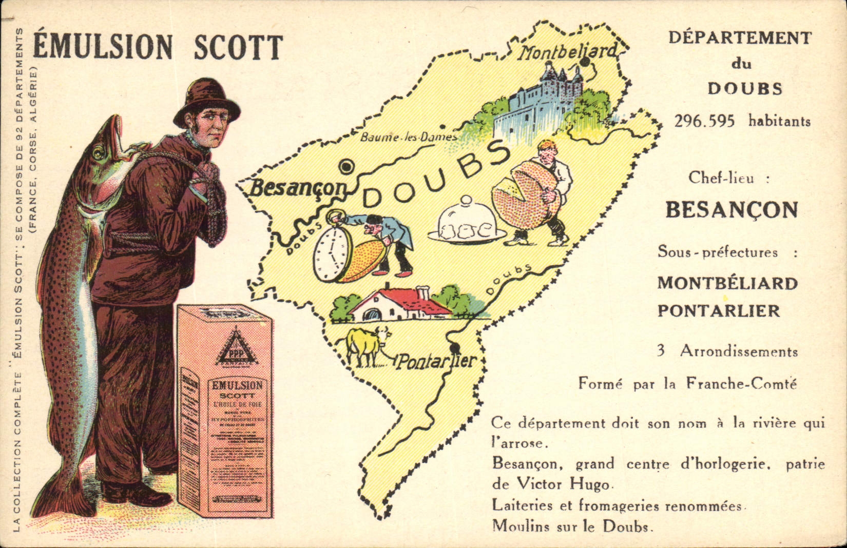 Département du Doubs — Émulsion Scott — Éditeur non visible
