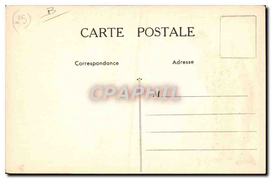 Département du Doubs — Émulsion Scott — Éditeur non visible — Verso