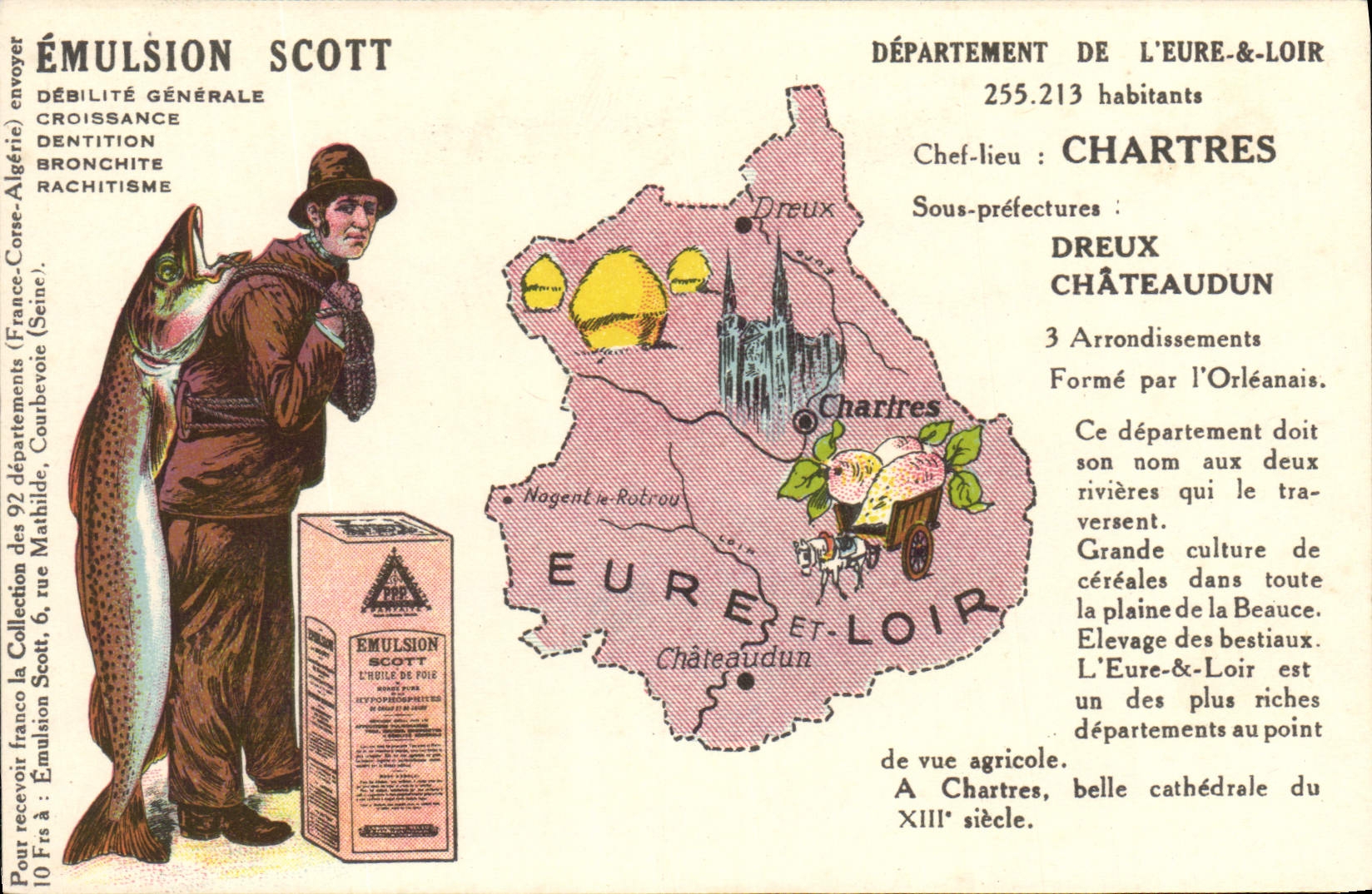 CPA Emulsion Scott Departement Eure et Loir Chartres Dreux Chateaudun 