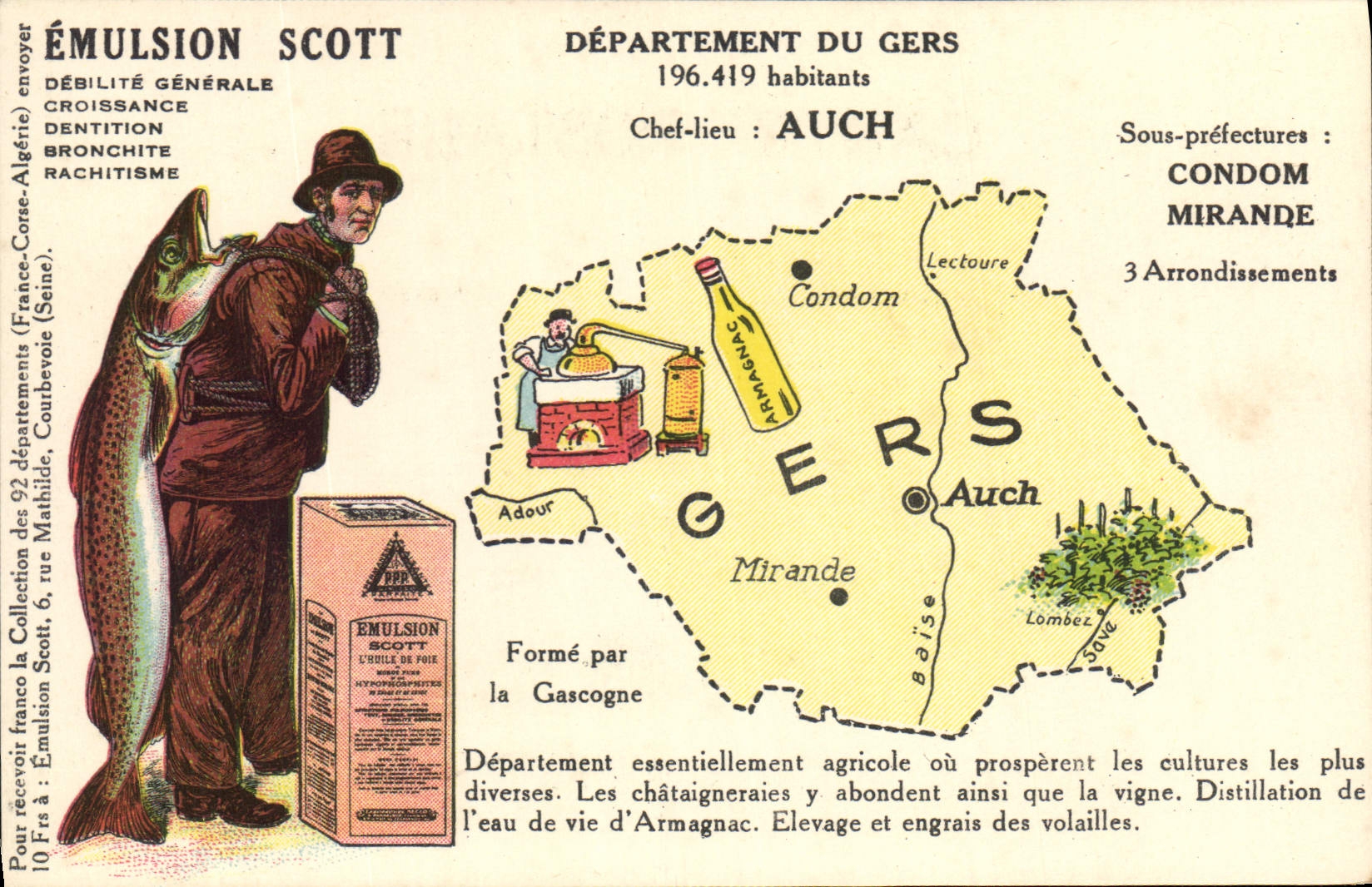 Département du Gers — Émulsion Scott — Éditeur : Collection Scott