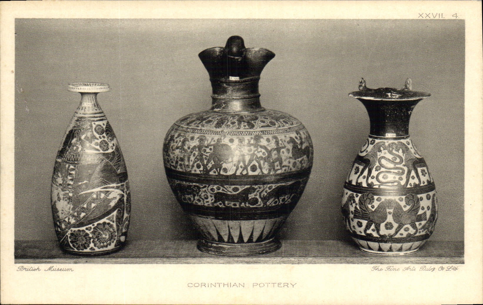 CPA Potier Poterie London British Museum Corinthian Pottery
