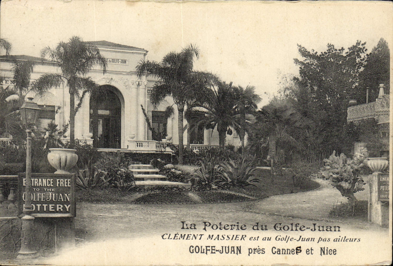 CPA Potier Poterie du Golfe Juan Clement Massier Cannes Nice 