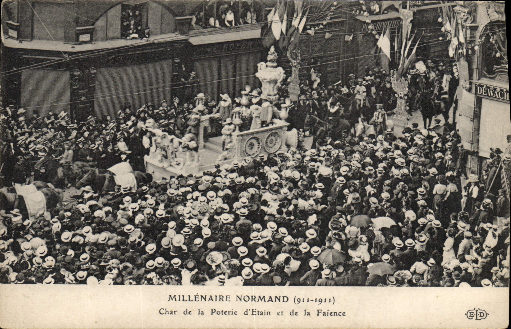 Normannisches Jahrtausend (911-1911) — Wagen der Emaille- und Porzellanherstellung — Verlag B.I.D.