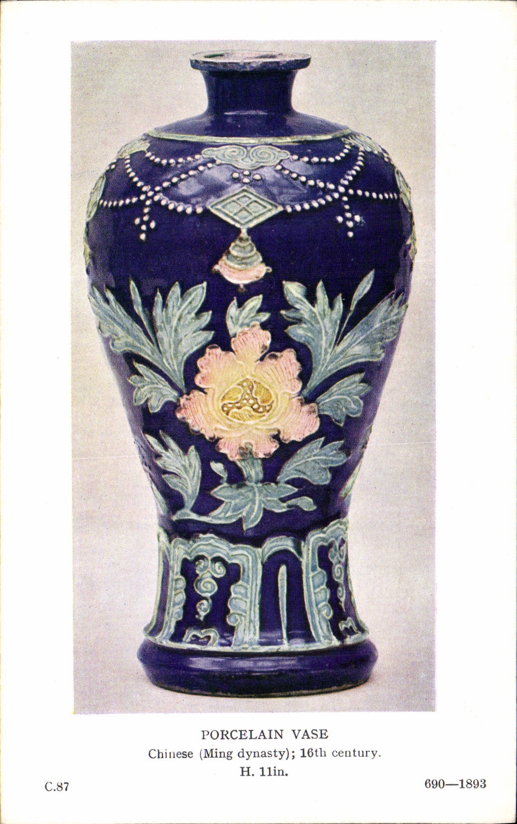 CPA Potier Poterie Porcelain vase Chinese Ming dynasty Chine China