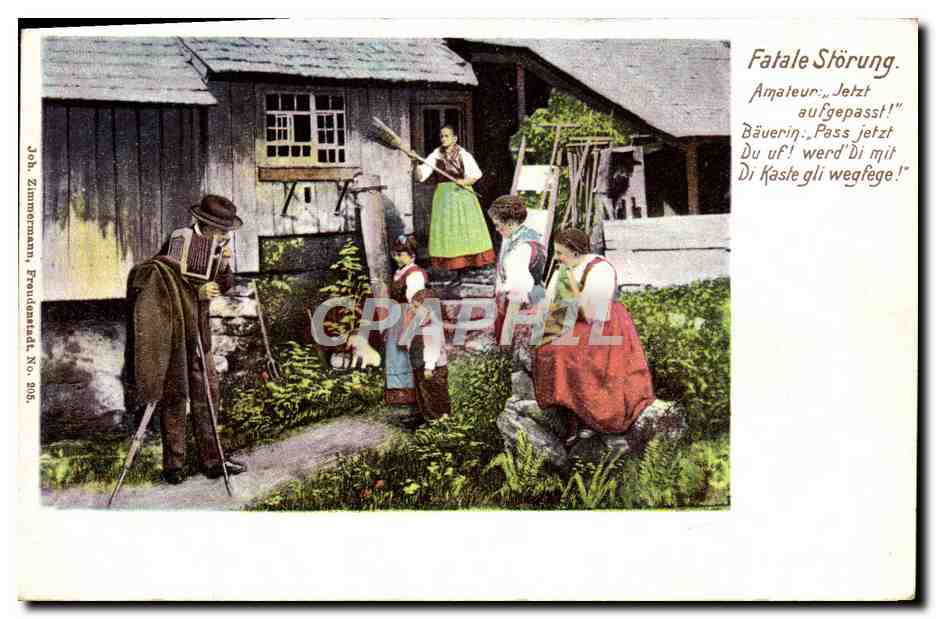 CPA Photographie Fatale Sorung Folklore 