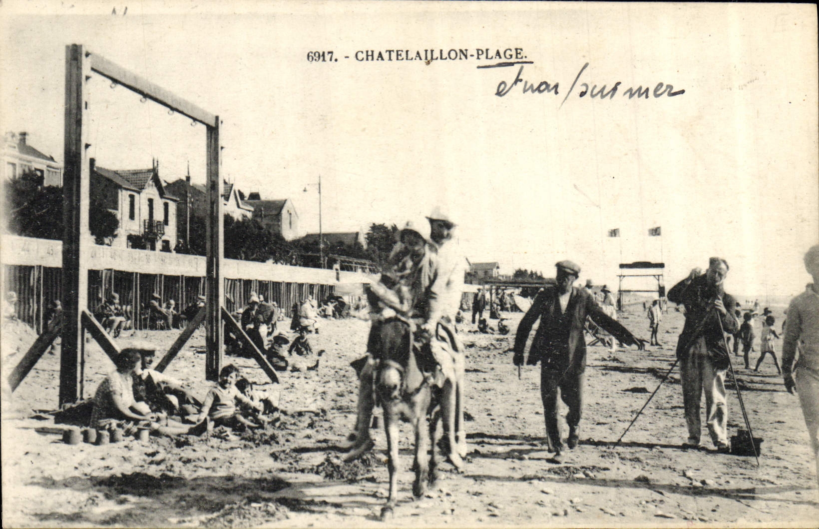 CPA Photographie Chatelaillon Plage Ane Mule 