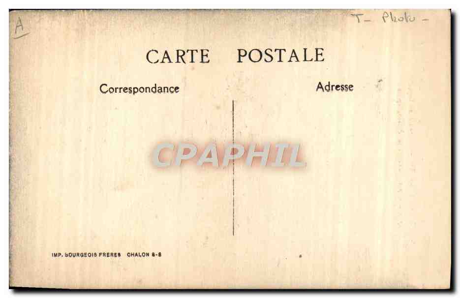 CPA Photographie St Loup de Varennes Chateau dans lequel Nicephore Niepce decouvrit la photographie Cygnes  — Verso