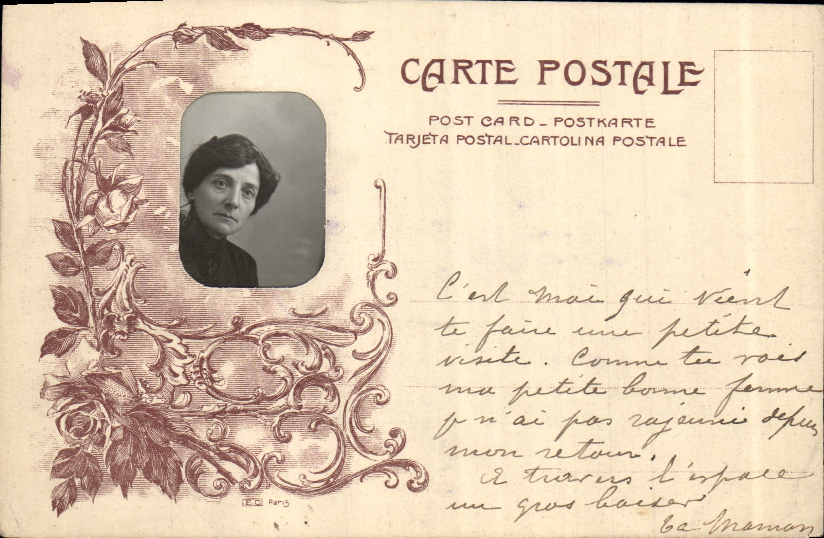 CPA Photographie Femme
