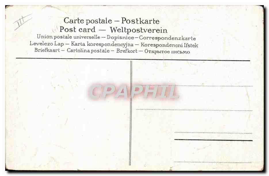 CPA Photographie Poissons 1er Avril — Verso
