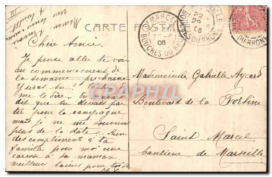 CPA Photographie Enfant — Verso