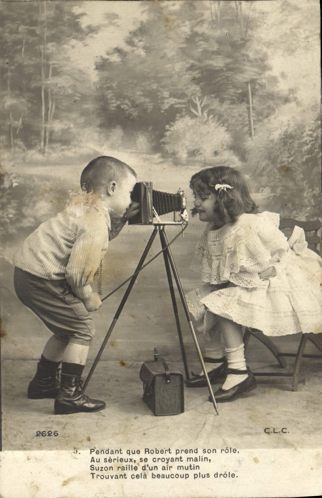 CPA Photographie Enfants