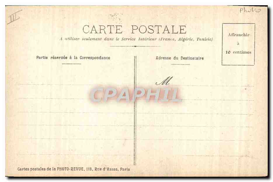 CPA Photographie Statue de Nicephore Niepce a Chalon sur Saone — Verso