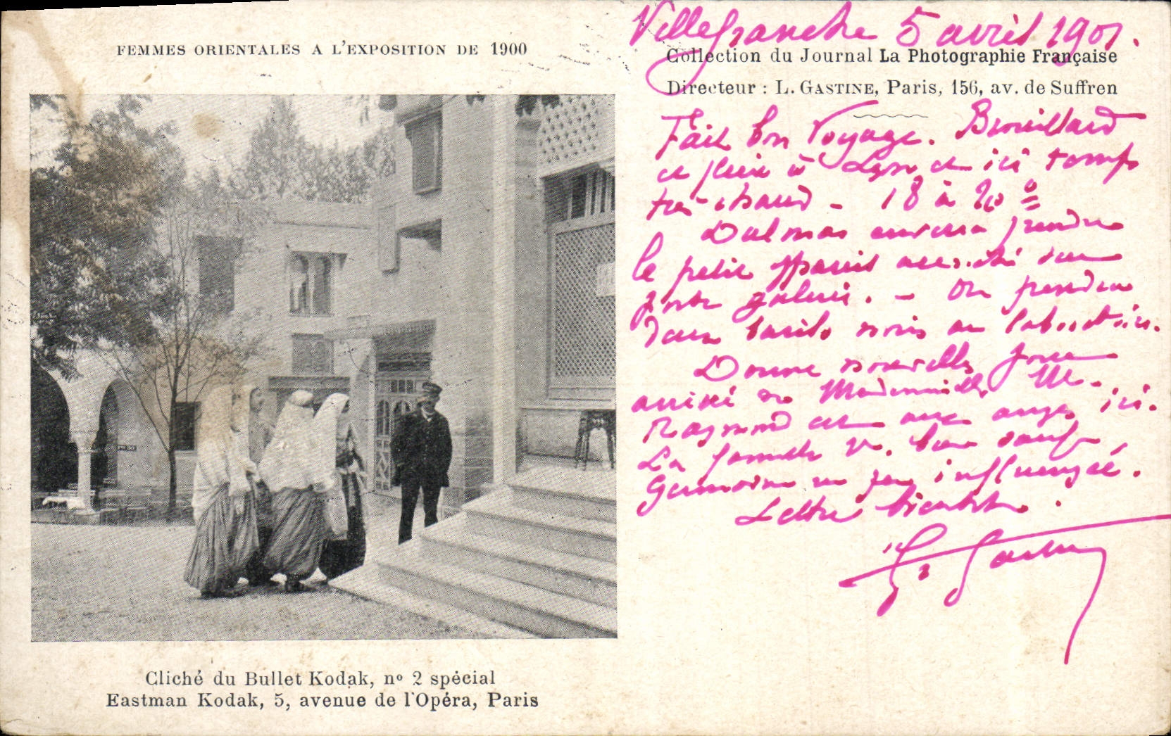 CPA Photographie Femmes orientales a l'exposition de 1900 Kodak 