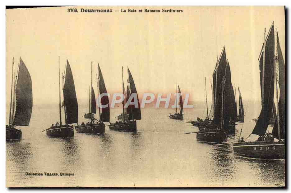 Deuarnenez — La Baie et Bateaux Sardinières — Collection Vellard, Quimper