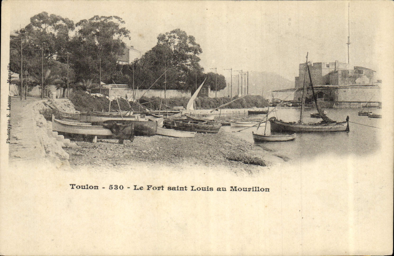 Toulon - 530 - Le Fort Saint Louis au Mourillon — Phototype E. Lacon, Marseille