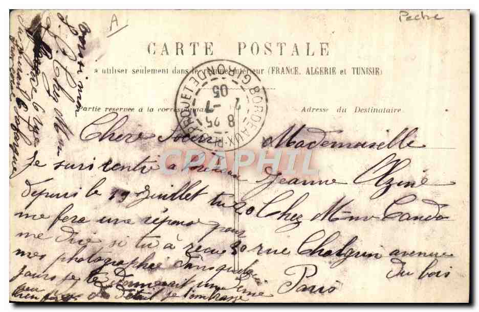 Bateau à voile — Bordeaux — éditeur Morutier — Reverso