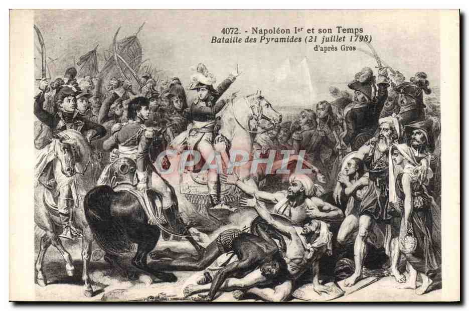 CPA Napoleon 1er et son temps Bataille des Pyramides 21 juillet 1798