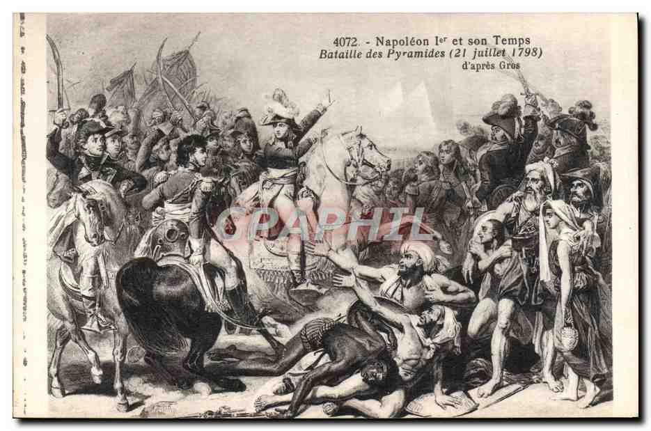 CPA Napoleon 1er et son temps Bataille des Pyramides 21 juillet 1798