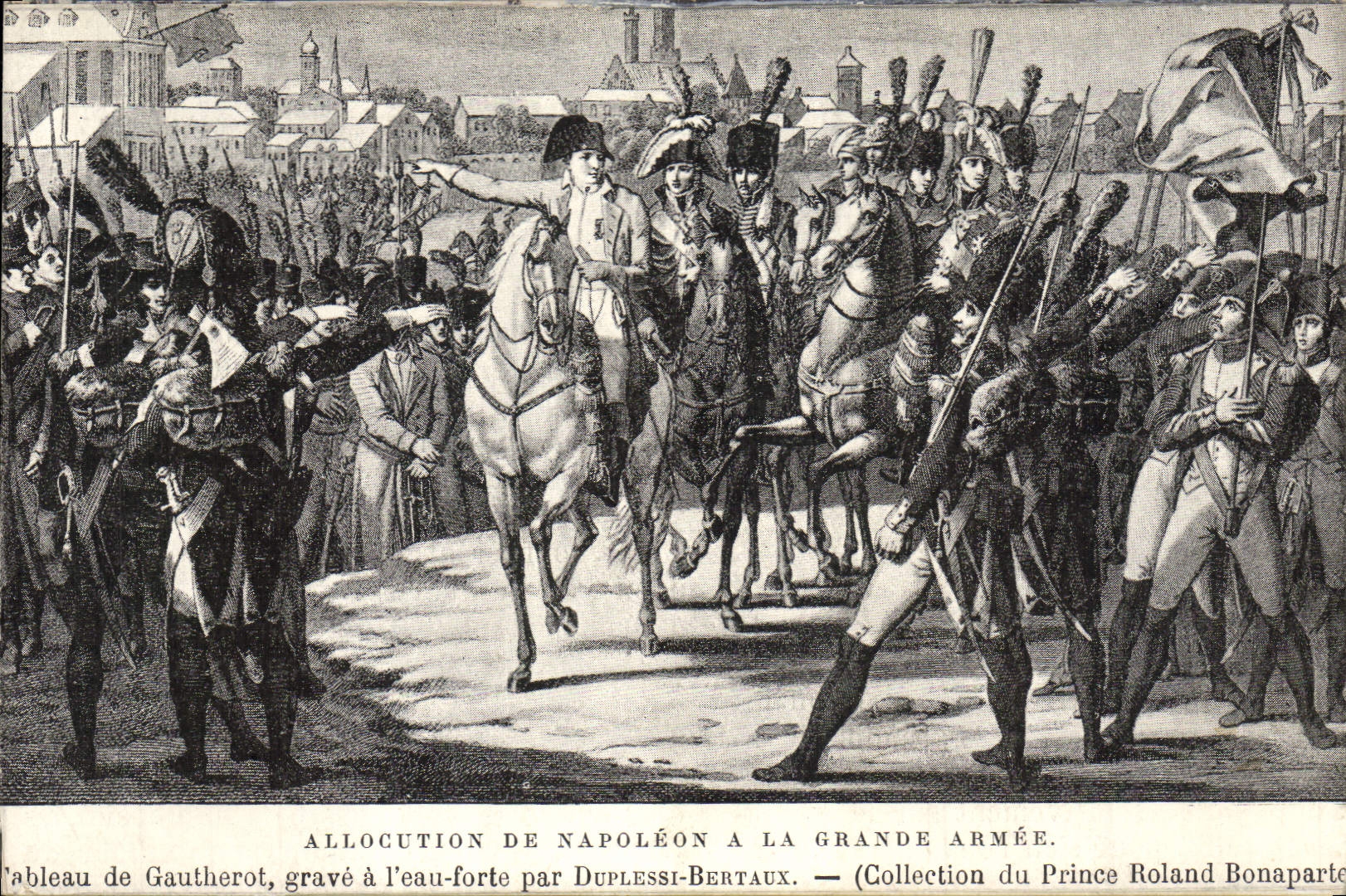 CPA Napoleon 1er Allocution de Napoleon a la Grande Armee 