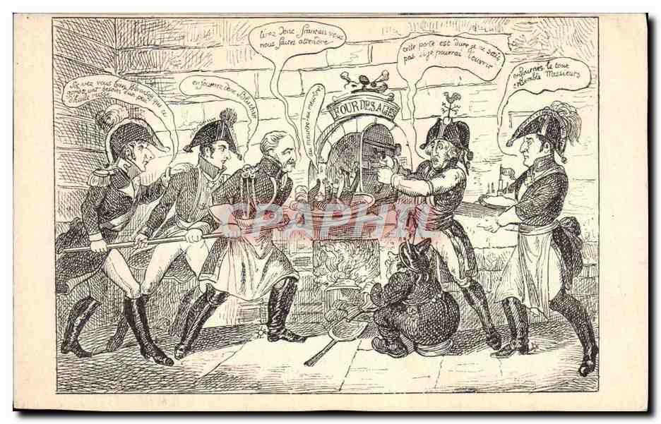 CPA Napoleon 1er Four des allies