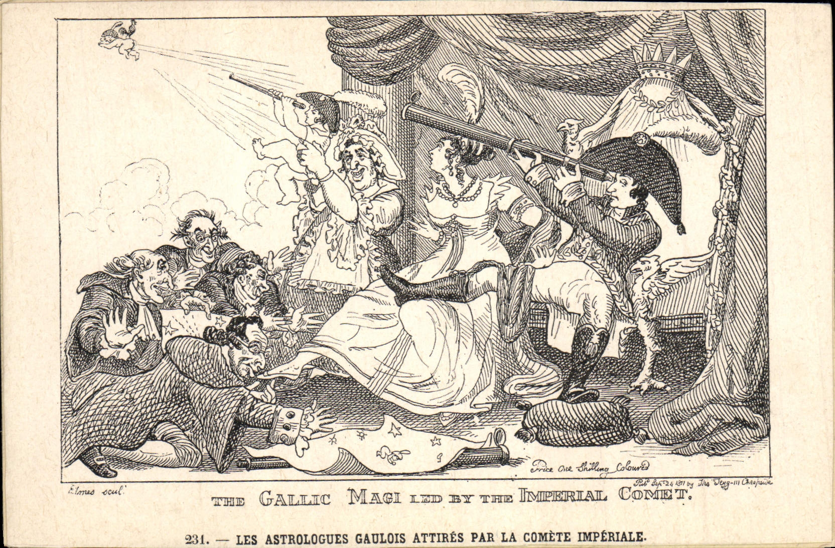 CPA Napoleon 1er Les astrologues gaulois attires par la Comete imperiale 