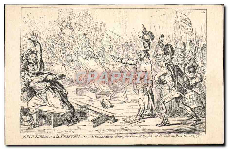 CPA Napoleon 1er Exit Liberte a la Francois Bonaparte 