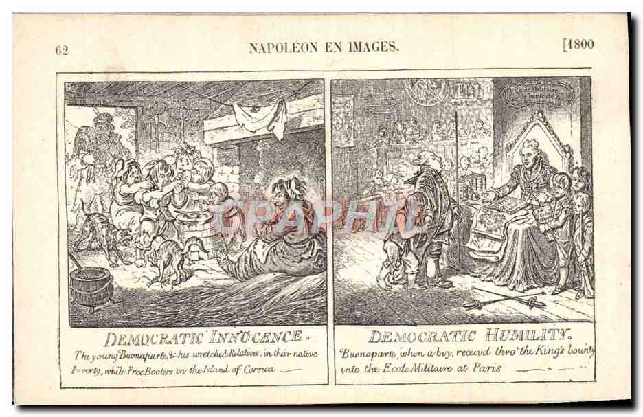 CPA Napoleon 1er en images Democratic innocence