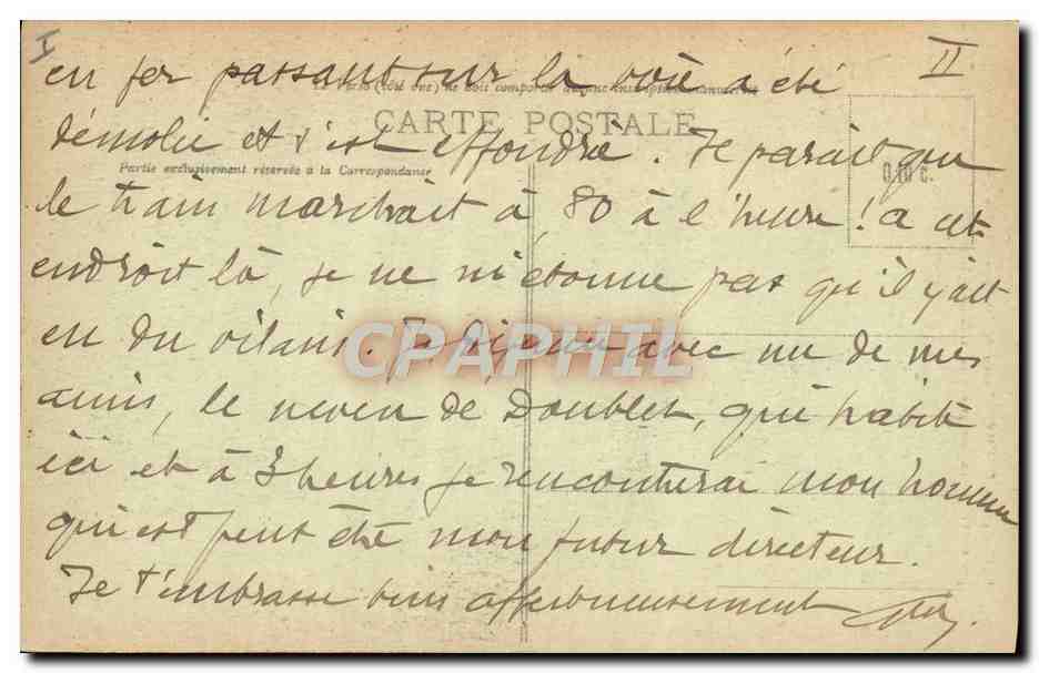 CPA Napoleon 1er Rouen Statue de Napoleon Austerlitz — Verso