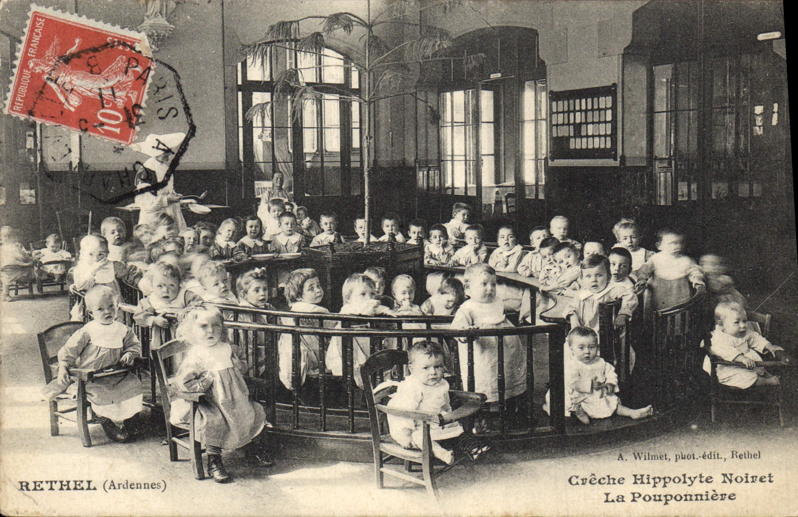 Crèche Hippolyte Noiret — La Pouponnière — A. Wilmet, phot.-édit., Rethel