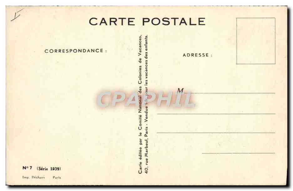 CPA Enfants Ane Mule La rentree des foins — Rückseite