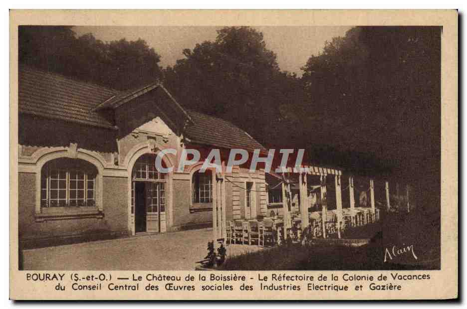 CPA Enfants Bouray Le chateau de la Boissiere Le refectoire de la Colonie de Vacances du Conseil central des oeuvres 