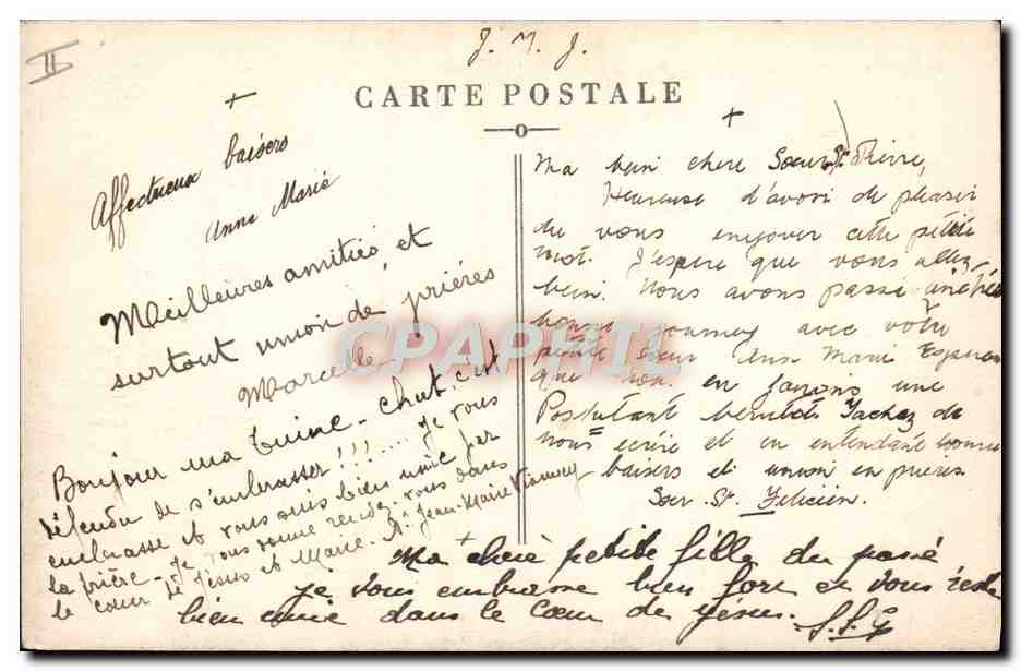CPA Enfants St Calais Orphelinat de la Ste Enfance — Rückseite